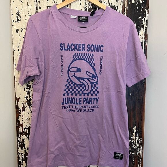NWT WESC Slacker Sonic Saks 5th Avenue T-shirt. Size XL. Unisex. - Picture 1 of 9